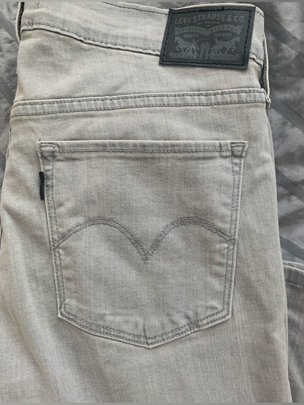 Levi's 311 Shaping Skinny Light Gray Jeans